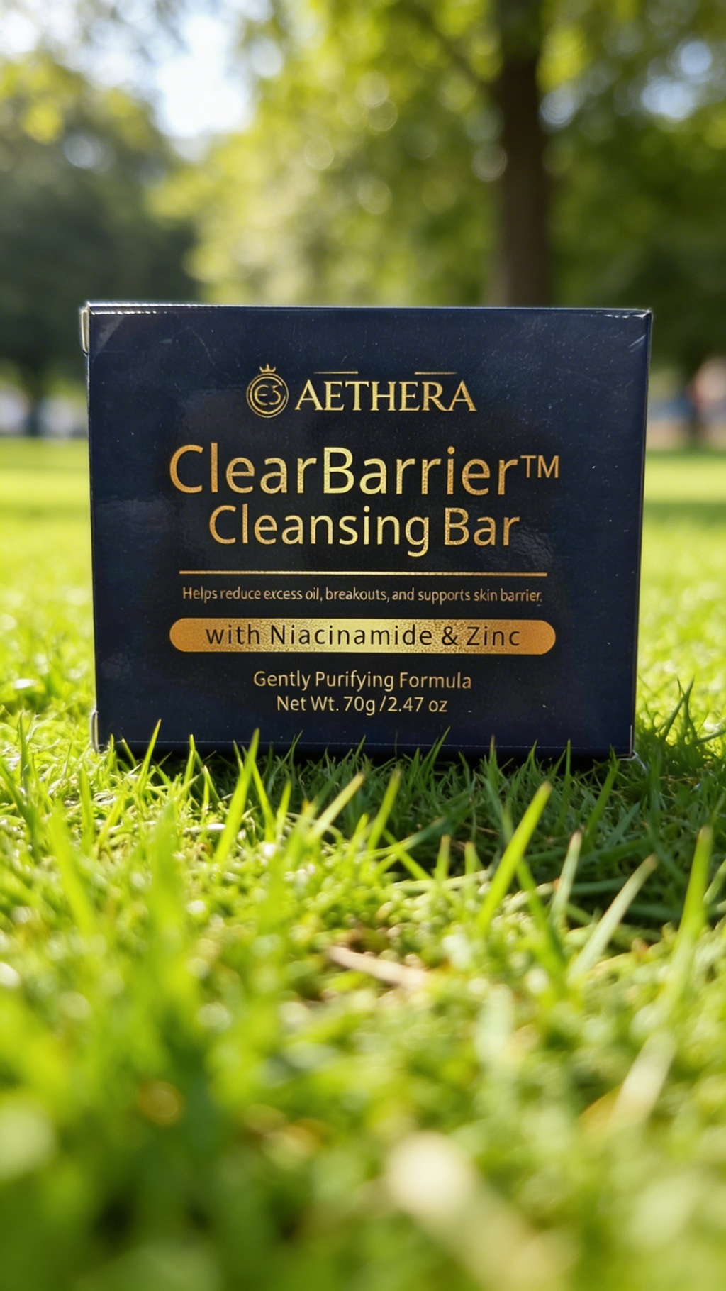 ClearBarrier™ Cleansing Bar – Niacinamide Soap for Face & Body (Acne + Oil Control + Gentle Cleanse)