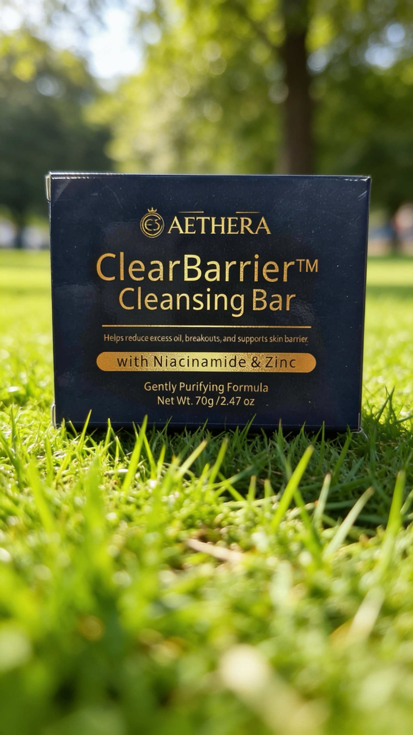 ClearBarrier™ Cleansing Bar – Niacinamide Soap for Face & Body (Acne + Oil Control + Gentle Cleanse)