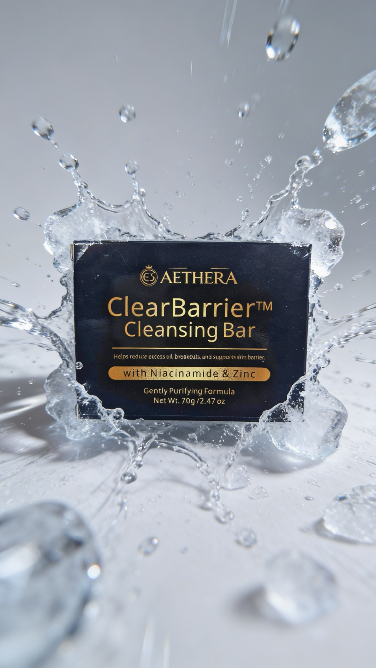 ClearBarrier™ Cleansing Bar – Niacinamide Soap for Face & Body (Acne + Oil Control + Gentle Cleanse)