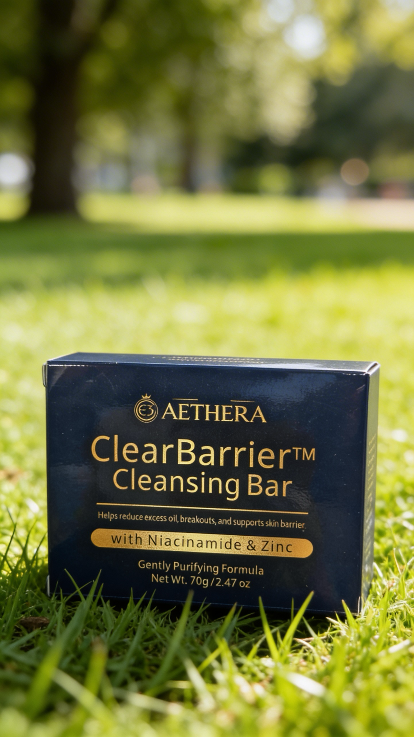 ClearBarrier™ Cleansing Bar – Niacinamide Soap for Face & Body (Acne + Oil Control + Gentle Cleanse)